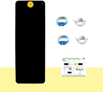 LandKissing® Grounding Mats 26.7" x9.8” (1Pack), Grounding Products for Desk, Office, Living Room, Kitchen. Grounding Well Mat for Bed. Benefit Earth Grouded Energy with 2 Bracelets and 2 Cords 15Ft