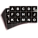 Black Vinyl Letters Stickers - 2 inch Self-Adhesive, A to Z, 4 of Each Letter - Premium Decal for Indoor & Outdoor, for Inventory, Storage, Organizing, Alphabet for Boxes, Toolbox, Lockers & More