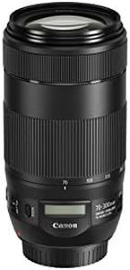 Canon Cameras US EF 70-300 is II USM 70-300mm f/4-5.6 Fixed Zoom Camera Lens, Black (0571C005)