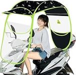 Universal Electric Motorcycle Rain Cover Canopy Awning,Rainproof Sunscreen,for Scooters, Battery Car,Motorcycle