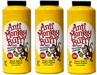 Original Anti Monkey Butt | Men's Body Powder with Talc | Fights Friction and Absorbs Sweat | 6 Ounces | Pack of 3