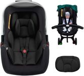 Infant Car Seat Insert with 2 Headrest for Preemie to Toddler, Thickened Baby Car Seat Head Support for Side Impact Protection, Breathabble Newborn Carseat Insert with Filled Spong