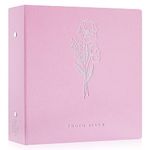 Lanpn Photo Album 4x6 600 Pockets Photos, Linen Cover Large Picture Albums Holds 600 Horizontal and Vertical Photos Pink