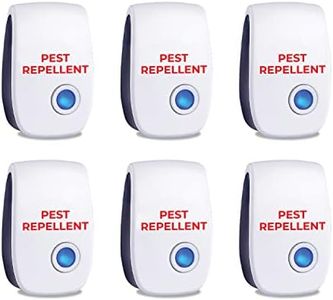 Lot de 6 répulsifs à ultrasons pour Souris - Répulsif à ultrasons pour Souris - Répulsif à ultrasons pour Souris - Répulsif à Souris - Répulsif à moustiques - Répulsif électronique pour parasites