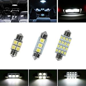 28pcs For Dome License Plate Lamp Accessories Car Interior LED Light Bulbs Kit