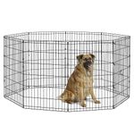 New World Pet Products B554-36 Foldable Exercise Pet Playpen, Black, Intermediate/24" x 36"