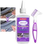 150ml Mould Remover Gel With Brush, LAWEZX Household Mould and Mildew Remover - Effectively Removes Black Mold, Deep Clean Mold Remover for Toilet Washing Machine Kitchen Bathroom Sink Tile Stains