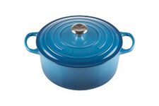 LE CREUSET Unisex Cast Iron Signature Round Casserole, Marseille, 28 cm