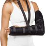 BraceAbility Posterior Long Arm Splint - Elbow Immobilizer Right or Left Forearm Brace with Sling for Fractures, Post-Surgery Recovery, Tendonitis, Bursitis, and Ulnar Nerve Entrapment Relief (S)