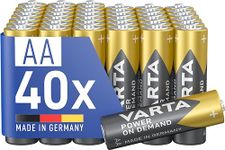 VARTA Power on Demand AA Mignon Batteries (40-pack, economy pack in environmentally-friendly packaging - smart, flexible and powerful - e.g. for computer accessories, Smart Home devices or torches)