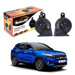 Oshotto 12V Car Horn- Trumpet Sound 2Pc Set(Low + High) Compatible with Kia Seltos