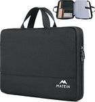 MATEIN Laptop Bag 15.6 Inch, TSA Laptop Case 15 for Men, Water Resistant Laptop Sleeve Mens Laptop Bag with Pockets and Compartments Compatible with Acer HP Notebook, Gift for Women Man, Black.