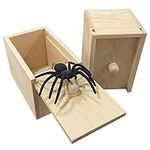 PARNIXS Wooden Spider Prank Box - H