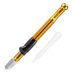 Professional Carbide Tungsten Alloy Handle Glass Cutter Tool with Range 2-20mm Self-Oiling Professional Cutter for Thick Glass Mosaic and Tiles - Pencil Shape & Design-Complete Upgrade