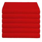 Babydoll Bedding 6 Piece Toddler Sheets Flat Daycare Crib, Red