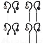 Midland AVPH4 Ear-Clip Headsets GMRS Radios (4-Pack)