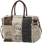 Myra Bags USA Stamped Upcycled Canv
