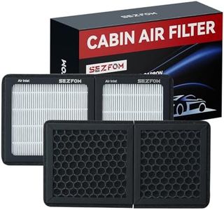 SEZFOM Cabin Air Filter for Toyota bZ4X Subaru Solterra Lexus RZ300e RZ450e with Activated Carbon(2-pack),Toyota bZ4X Accessories,Cabin Air Filter Replacement
