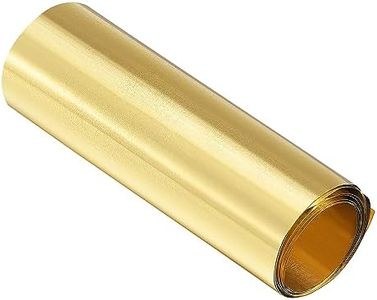 uxcell Brass Sheet Roll, Metal Foil Plate 1000mm x100mm x 0.03mm