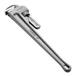 VEVOR Pipe Wrench, 24" Aluminum Straight Pipe Wrench, Adjustable Plumbing Wrench, with High Strength Jaw and Ergonomic Handle, Easy to Carry, Hangable Design, for Water Pipes, Automotive Repairs