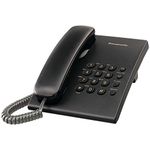 Panasonic KX-TS500B Integrated Corded Phone System, Black