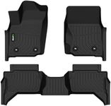 HAFIDI® Floor Mats Fit for Toyota Tacoma Double Cab 2024 All Weather Protection TPE Anti-Slip Automotive Floor Liners, Fits 1st & 2nd Row Full Set Custom Accessories, Black