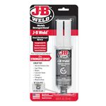 J-B Weld™ Syringe Original Cold-Weld™ Two-Part Epoxy System, Ultra-Fast Setting Time, High Strength, Suitable for All Metals and Other Materials, Dark Grey 25ml