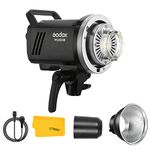 Godox MS300V MS300-V Compact Studio Flash 300W, 2.4G Wireless Strobe Flash with Modeling Lamp Bowens Mount Monolight for Studio Portrait Photography Wedding Product Shooting