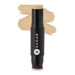 SUGAR Cosmetics Ace Of Face Foundation Stick with In-Built Brush | Lasts 24hrs | Full Coverage Foundation for Women | 12gm - 25 Macchiato