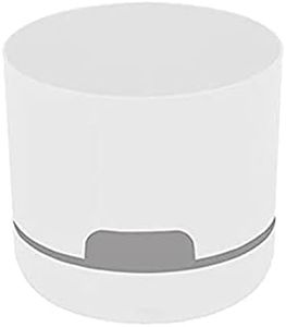 Decor Springtime Round Self-Watering Plant Pot, White, 130 mm