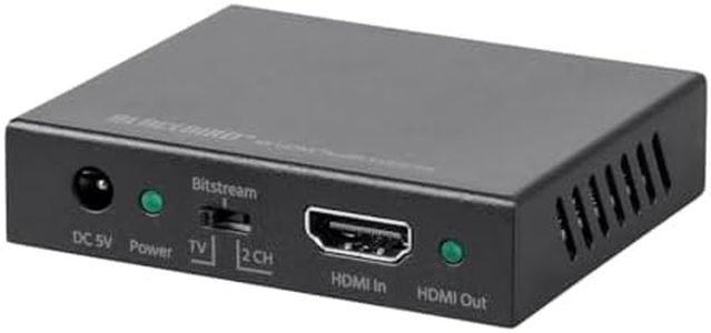 Monoprice Blackbird 4K HDMI Audio Extractor - 18Gbps, HDCP 2.2, 4K 60Hz, YCbCr 4:4:4, Supports Stereo Analog and Multichannel Digital Optical S/PDIF Audio, PS4/5 Xbox Apple TV Fire Stick Roku