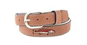 ZEP-PRO Men's Tan Leather Embroider