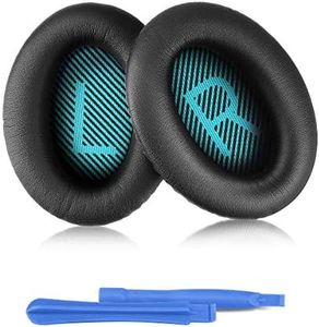 ELZO Professional Coussin d'oreille pour Bose QC2 /QC15/QC25/QC35/QC35II/AE2/AE2i/AE2w/SoundTrure/SoundLink Coussinets de Remplacement pour Casques Bose Complet avec 2 manettes d'installation