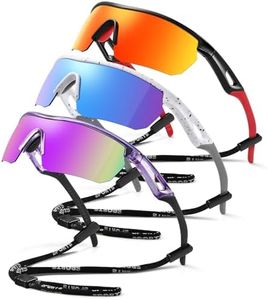 Vcarsian Kids Sunglasses Youth Baseball Sunglasses for Boys Girls 3-12 Polarized Softball Cycling Sports Goggles UV Protection