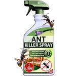 Aviro Ant Killer (1 Litre) - Fast Acting Ant Killer Spray For Indoor And Outdoor Use. Approved For Use On Ants Nests. Professional Strength Ant Stop For Immediate Control And Long Lasting Prevention