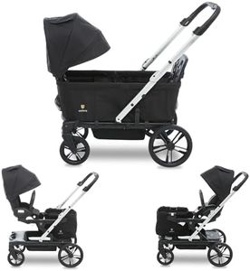Unilove Trio Trolly Wagon with Stroller Accessories - Convertible Wagon, Single and Double Stroller Up to 31 Configurations