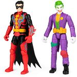 DC Comics Batman 4-inch Robin and The Joker Action Figures with 6 Mystery Accessories, Kids Toys for Boys Aged 3 and up