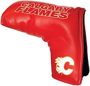 Team Golf NHL Calgary Flames Tour Blade Putter Cover - Printed Team Golf NHL Tour Blade Putter Cover, Fits Most Blade Putters, Scotty Cameron, Taylormade, Odyssey, Titleist, Ping, Callaway