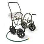 Liberty Garden Products 871-S Residential Grade 4-Wheel Garden Hose Reel Cart, Holds 250-Feet of 5/8-Inch Hose - Bronze