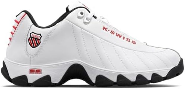 K-Swiss Men's ST329 CMF Sneaker, White/Black/Mars Red, 11.5 XW