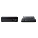 Sony STRDH190.CEK 2 Channel Amplifier with Phone Input and Bluetooth - Black & PS-LX310BT Bluetooth Turntable with built-in Phono Pre-Amp, 2 speeds and 3 gain modes, Black