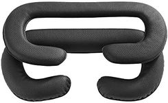 HTC Vive VR Face Cover, JARMOR Replacement Eye Mask Pad with Memory Foam & PU Leather [Better FOV] [2 PACK, 6MM & 18MM] - Black