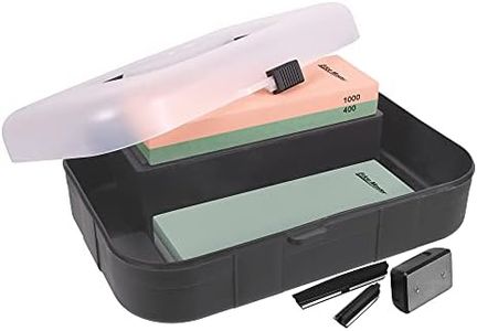 Avanti Edge Master Ultimate Corundum Whetstone Sharpening Kit, 400/1000 & 3000/8000 Grit, Multicolor