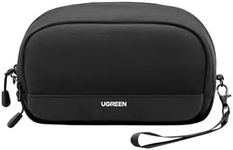 UGREEN Travel Tech Pouch, Cable Organiser Bag, Travel Essentials Organiser, Water Resistant, Internal Zipper Layers, Carry Storage Bag for Power Bank, Charger, Adapter, Cable, HDD, Daily Items(M)
