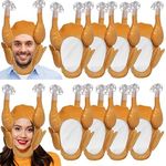 Simply Genius Thanksgiving Gifts and Decorations - Turkey Hats for Adults - Great for Turkey Costume - Plush Holiday or Theme Party Idea - Role Play, Carnival, Cosplay & Accessories (pack of 10)