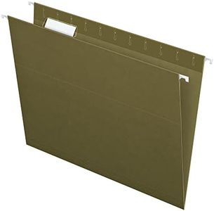 Pendaflex Essentials Hanging Folders, Letter Size, 1/5 Cut Tabs, Standard Green, 25 per Box (81602)