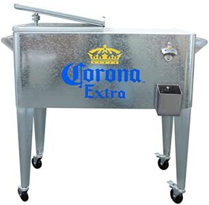 Leigh Country MC 47902 CoolerLeigh Country Galvanized 80 Qt Corona Extra Cooler, Silver