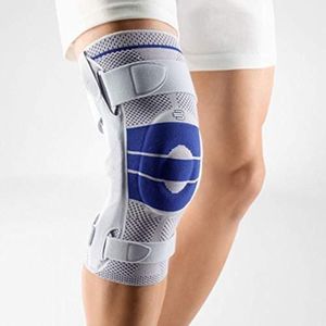 Bauerfeind - GenuTrain S - Knee Support - Extra Stability to Keep the Knee in Proper Position - Left Knee - Size 7 - Color Titanium