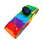 zalati Kite Tube Tail 10M/ 32.8Feet Windsock with Rainbow Style for RC Drone, Kite, Air Show, Aerobatic Flight