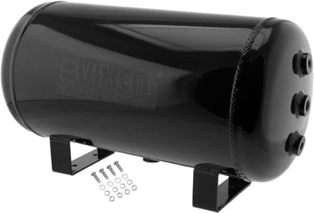 Vixen Air 5 Gallon (20 Liter) 9 Ports Suspension/Train/Horn Aluminum Air Tank 200 PSI Black VXT5200AB